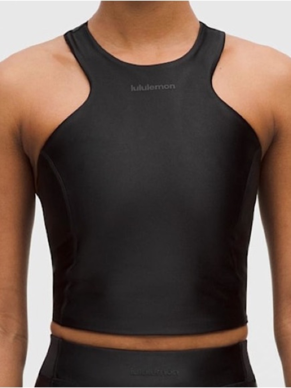 Lululemon Black Racerback Women's Crop Top